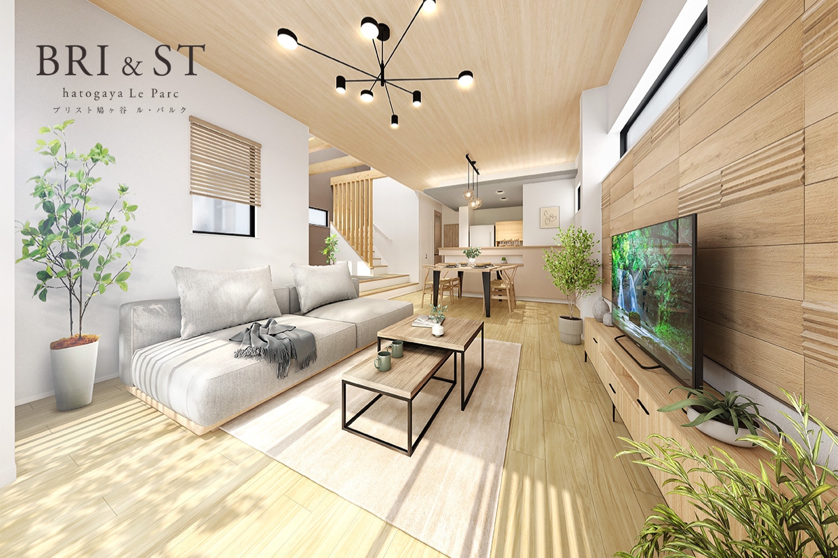 完成予想図は図面を基に描いたもので実際とは多少異なります。【2号棟完成予想図】