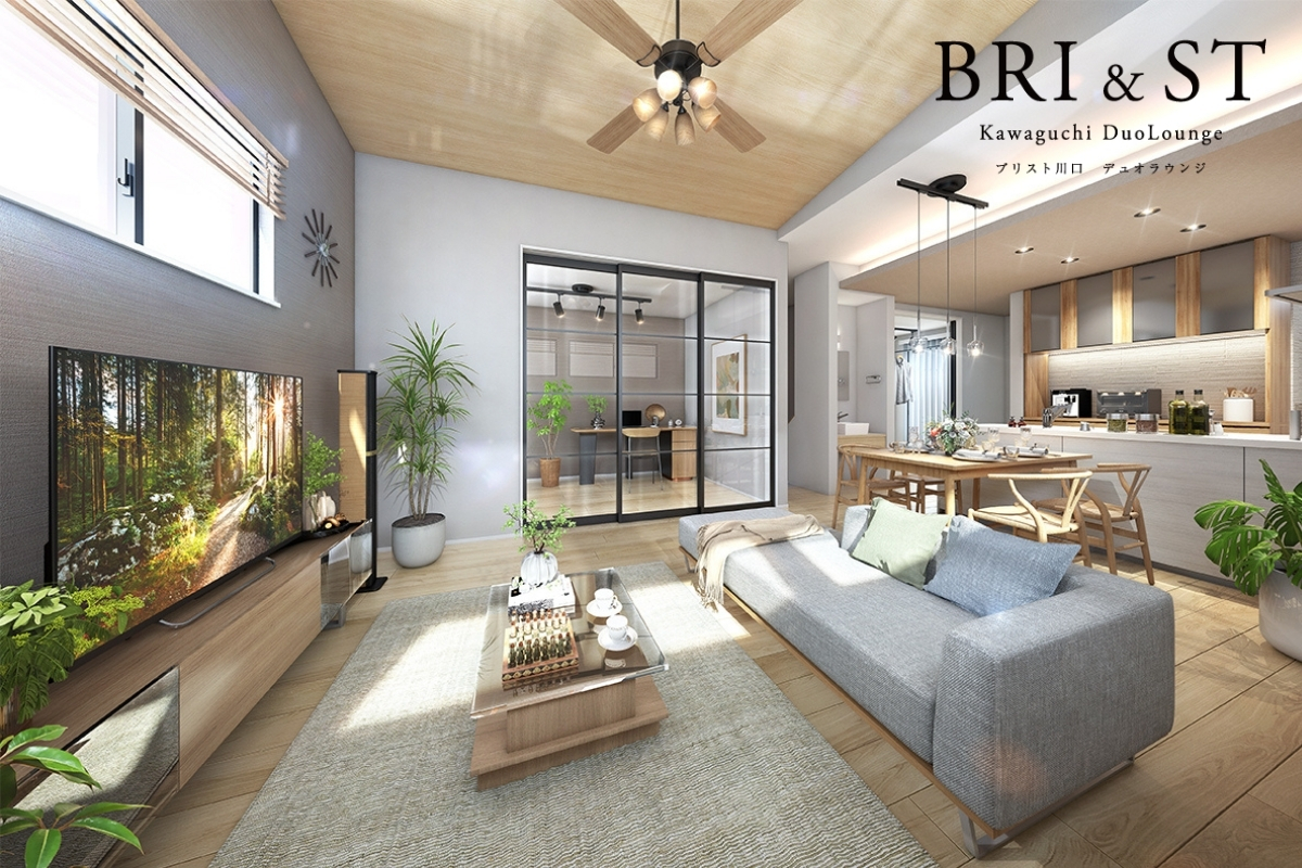 ※掲載の完成予想図は図面を基に描いたもので実際とは多少異なります。(1号棟)