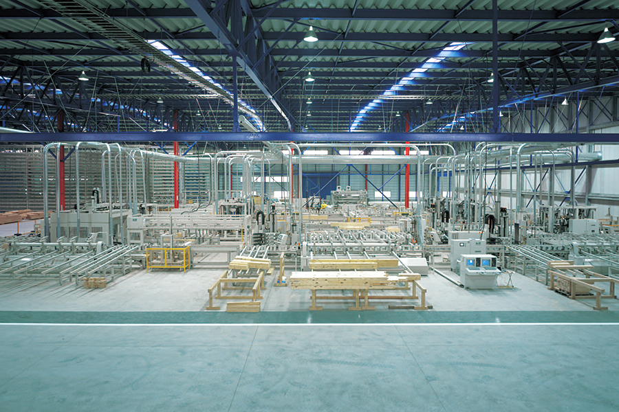 自社プレカット工場